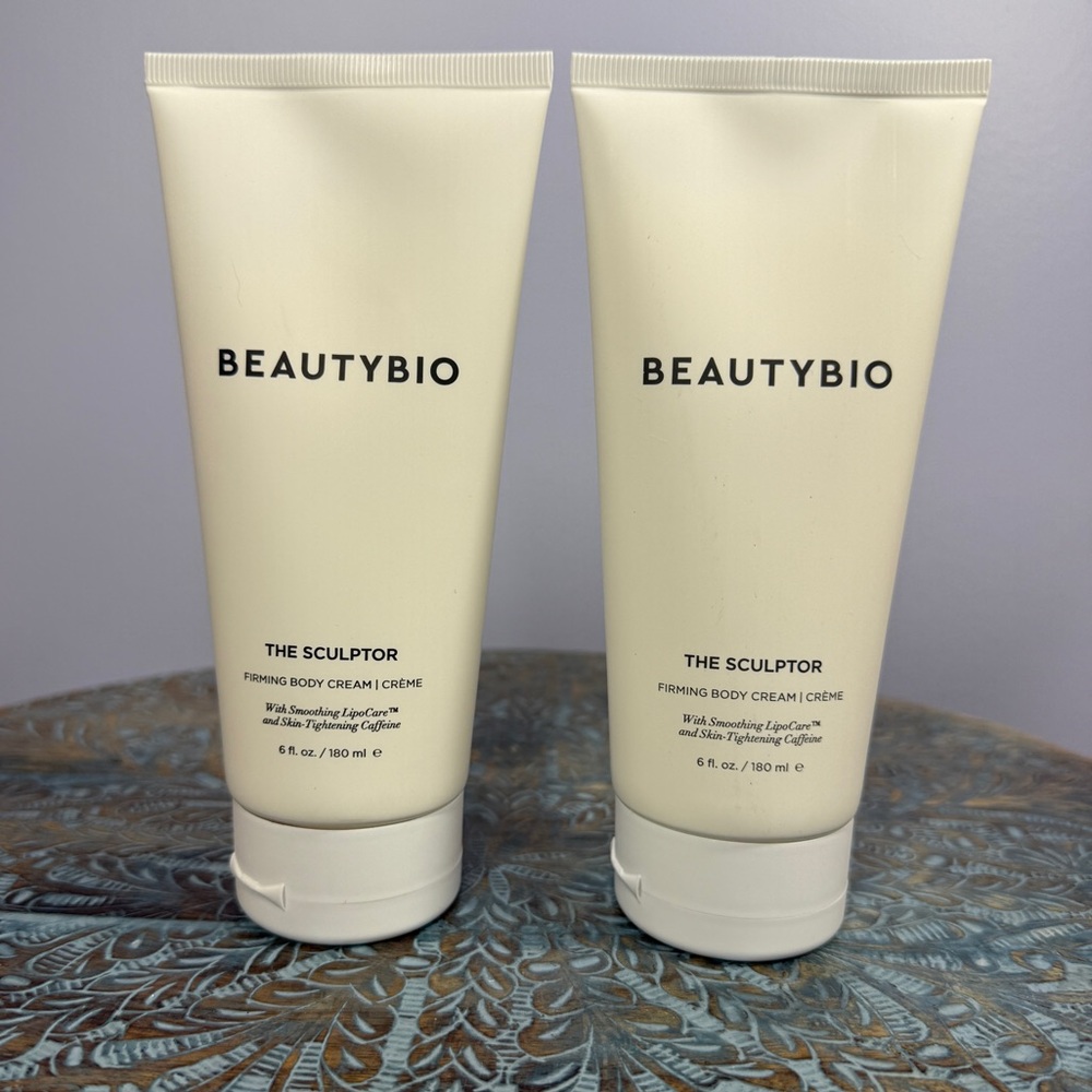 Brand New! 2 BEAUTYBIO THE SCULPTOR FIRMING BODY CREAM Lotion tubes